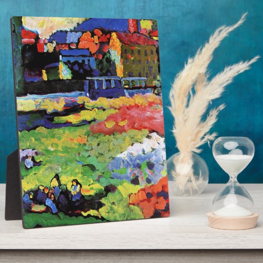 Munich-Schwabing with church St. Ursula Fotoplaat (Zijkant)