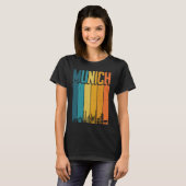 Munich Skyline Retro Souvenir München T-shirt (Voorkant volledig)