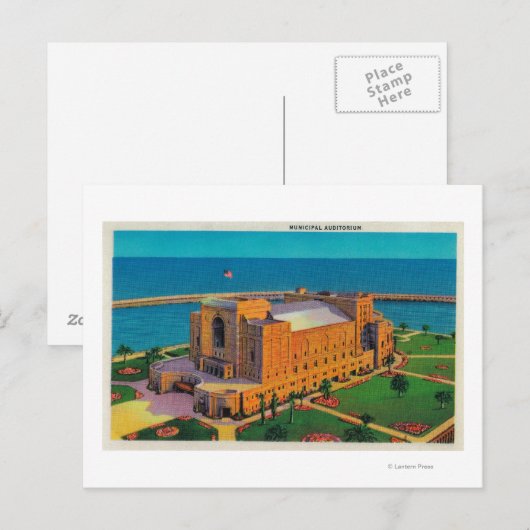 Municipal Auditorium in Long Beach, Californië Briefkaart (Voorkant / Achterkant)