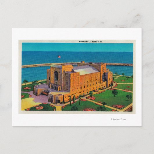 Municipal Auditorium in Long Beach, Californië Briefkaart (Voorkant)