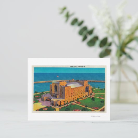 Municipal Auditorium in Long Beach, Californië Briefkaart (Staand voorkant)