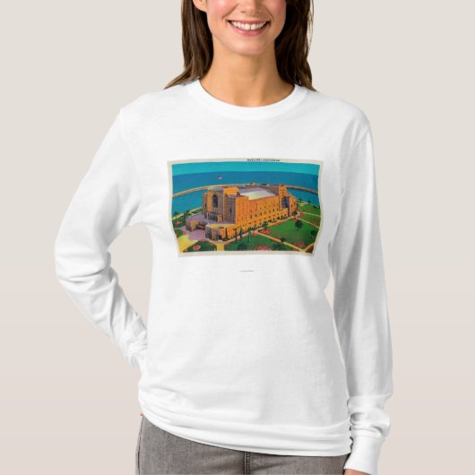 Municipal Auditorium in Long Beach, Californië T-shirt (Voorkant)