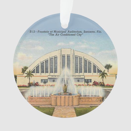 Municipal Auditorium Sarasota, FL Ornament (voorkant)