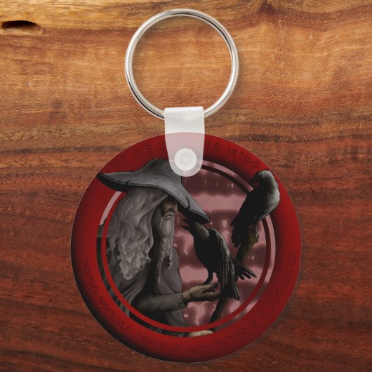 Munin e Hugin Sleutelhanger (Voorkant)