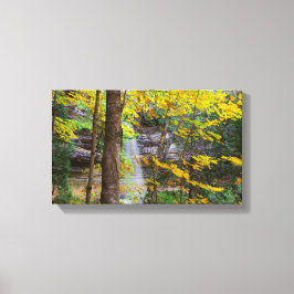 Munising-herfsten in de Herfst, Munising, Michigan Canvas Afdruk