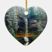 Munising Herfsten Upper Peninsula Michigan Keramisch Ornament (Voorkant)