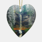 Munising Herfsten Upper Peninsula Michigan Keramisch Ornament (Links)