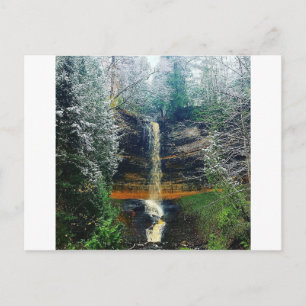 Munising valt Hoger Schiereiland Michigan Briefkaart