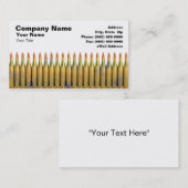 Munitie tegen witte achtergrond visitekaartje (Voorkant / Achterkant)