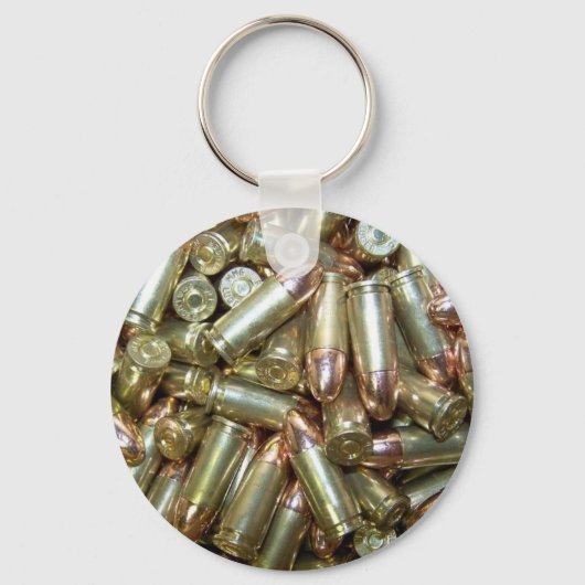 Munitie van 9 mm sleutelhanger (Voorkant)