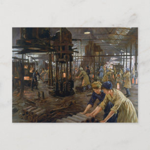 Munitiemeisjes 1918 in een fabriek Eerste Wereldoo Briefkaart