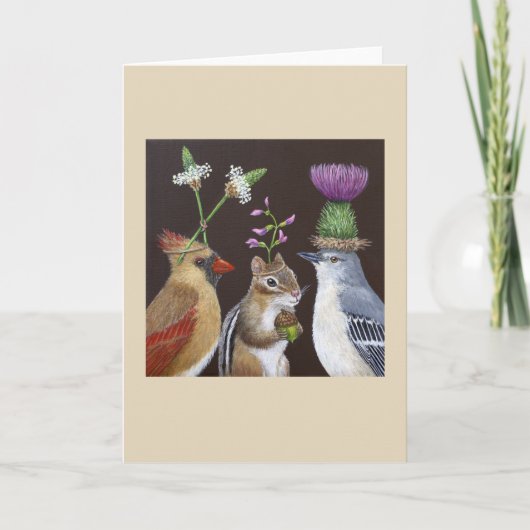 Munk in het Midden-wenskaart Kaart (Voorkant)