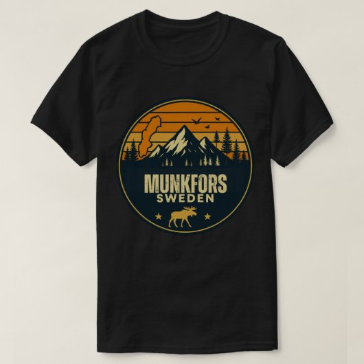 Munkfors, Zweden Sverige T-shirt (Design voorkant)