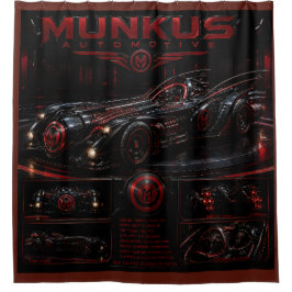 Munkus auto douchegordijn/badkameraccessoire douchegordijn
