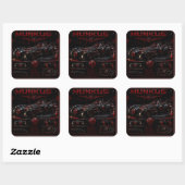 Munkus auto stickers/6 sticker vel /feestje (Vel)