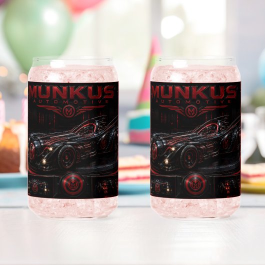 munkus/automotiveglasses/bar/keuken/feest blikvorm glas (Insitu (Verjaardag))