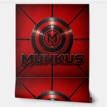Munkus-embleembehang, superheldenbehang