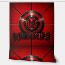 Munkus-embleembehang, superheldenbehang behang