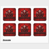 Munkus embleemstickers/6 sticker vel /feestje (Vel)