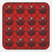 Munkus-embleemstickers/6 stickerblad /feest vierkante sticker (Voorkant)