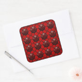 Munkus-embleemstickers/6 stickerblad /feest vierkante sticker (Envelop)