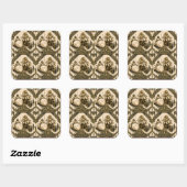 munkus/ leonidas stickers/6 sticker vel /feestje (Vel)