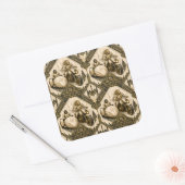 munkus/ leonidas stickers/6 sticker vel /feestje (Envelop)