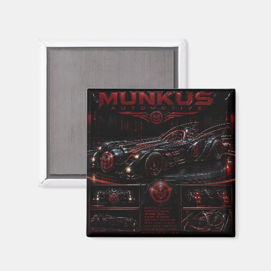 munkus magneet/munkus auto magneet (Voorkant / Achterkant)