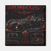 munkus magneet/munkus auto magneet (Voorkant)