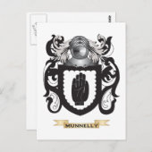 Munnelly Coat of Arms (gezinscrest) Briefkaart (Voorkant / Achterkant)