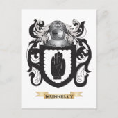 Munnelly Coat of Arms (gezinscrest) Briefkaart (Voorkant)