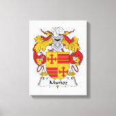 Munoz Family Crest Canvas Afdruk (Voorkant)