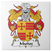Munoz Family Crest Tegeltje (Voorkant)