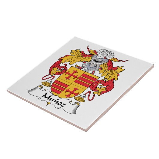 Munoz Family Crest Tegeltje (Zijkant)