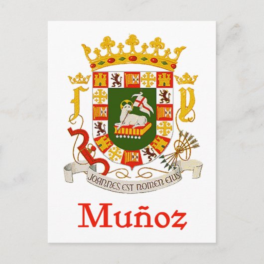 Munoz Shield of Puerto Rico Briefkaart (Voorkant)
