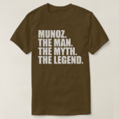 MunozMunoz Achternaam Munoz Surna T-shirt (Design voorkant)