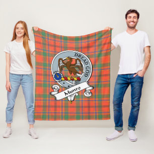 Munro Ancient Clan Badge Tartan Pset Fleece Deken