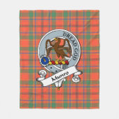 Munro Ancient Clan Badge Tartan Pset Fleece Deken (Voorkant)