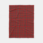 Munro Clan Bright Red, Blue en Green Tartan Fleece Deken (Voorkant)