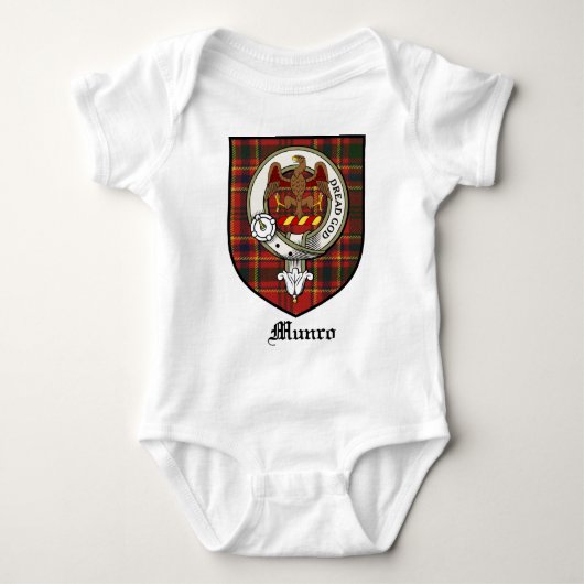 Munro Clan Crest Badge Tartan Romper (Voorkant)