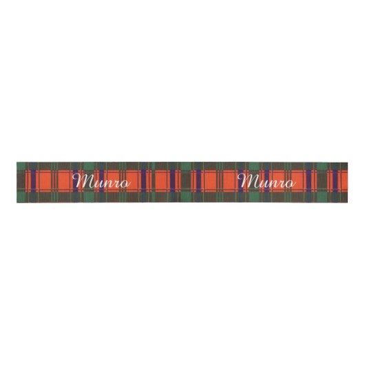 Munro clan Pset Scottish tartan Grosgrain Lint (Voorkant)