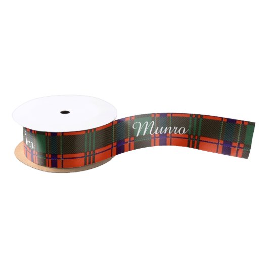 Munro clan Pset Scottish tartan Satijnen Lint (Spoel)