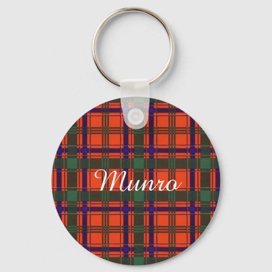 Munro clan Pset Scottish tartan Sleutelhanger (Voorkant)