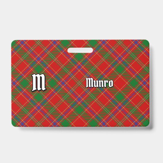 Munro Clan Tartan Badge (Voorzijde)