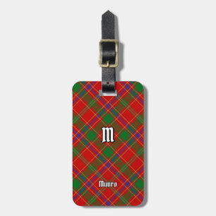 Munro Clan Tartan Bagagelabel