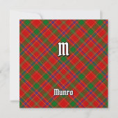 Munro Clan Tartan Kaart (Voorkant)