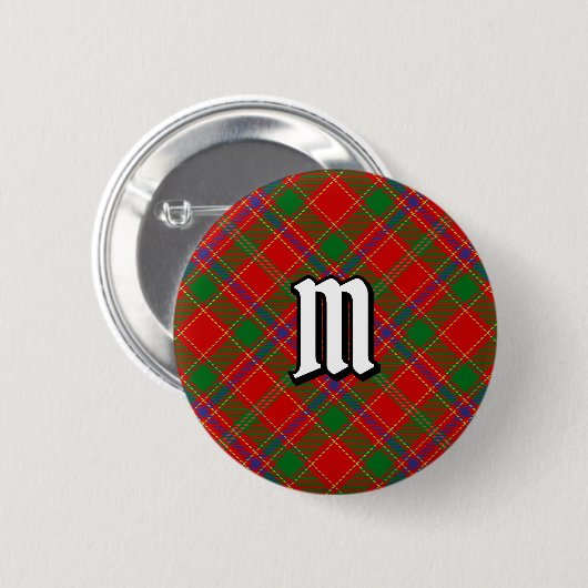 Munro Clan Tartan Ronde Button 5,7 Cm (Voorkant /achterkant)