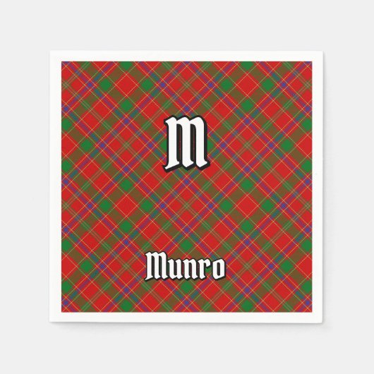 Munro Clan Tartan Servet (Voorkant)