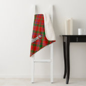 Munro Clan Tartan Sherpa Deken (In situ)