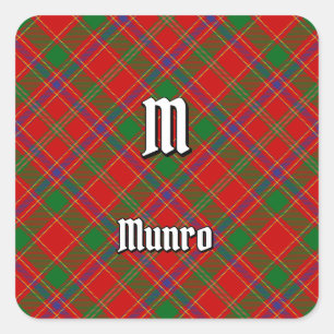 Munro Clan Tartan Vierkante Sticker
